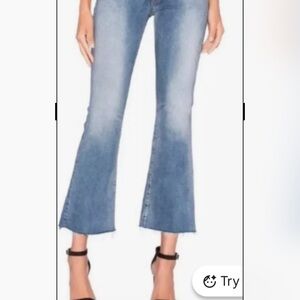 MOTHER Hustler Ankle Fray Jean Size 27 Smoke Em